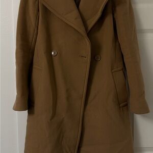Babaton Double-Breasted Tan Trench Coat